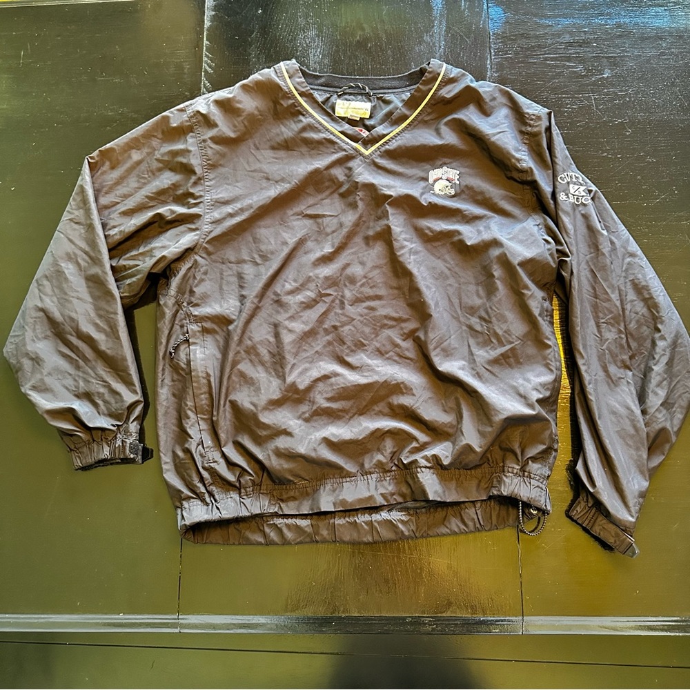 Vintage Cutter & Buck Ohio State Black Windbreaker Long Sleeve Jacket Shirt